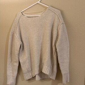 Free People Oversized cream sweater